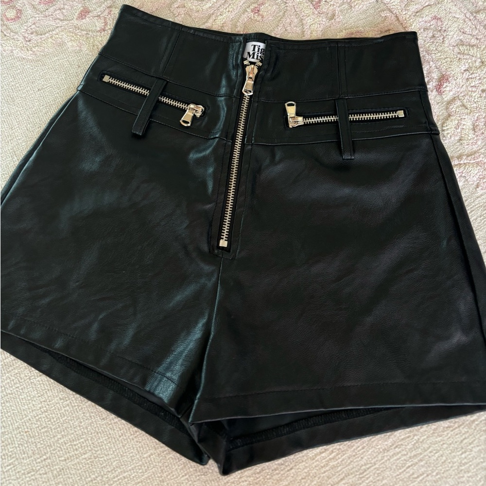 Tiger Mist Leather Shorts